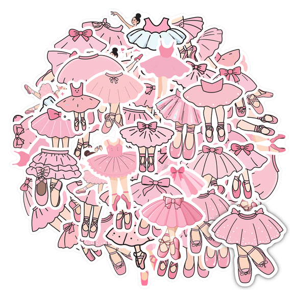 Elegant Stickers Stationery Stickers Pink Stickers Kids Stickers Toy for Laptop Suitcase Fridge