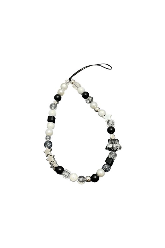 Elegant Stone Accented Phone Chain Jewelry Present With Star Charm For Season Addons