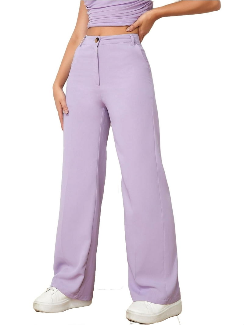 【ミルク】1tuck straight pants lapiis RealSize Women's Millennium Bootcut Pull On Pants, 31