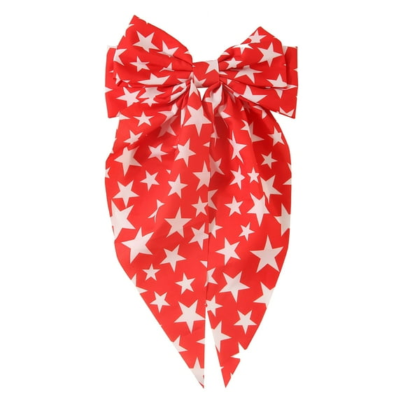 Elegant Striped Big Bow Spring Hair Clip Barrettes for Women and Girls Hair Accessories