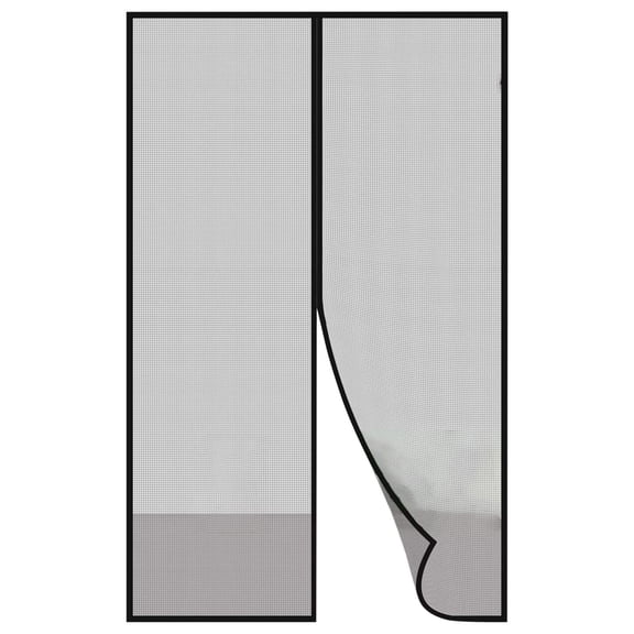 Elegant Striped Door Hanging for Interior and Room Partition with Soft Flowing Fabric Panels