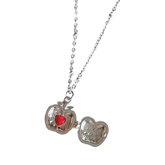 Elegant Sturdy Alloy Appled Charm Necklace Featuring Secret Storage Space Saving and Smooth Wear for Trendy Women