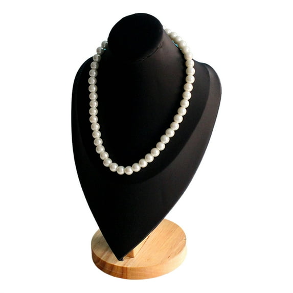 Elegant Sturdy Lint Necklace Display Stand Small Jewelry Bust Holder Portable Accessory for Countertop Showcase