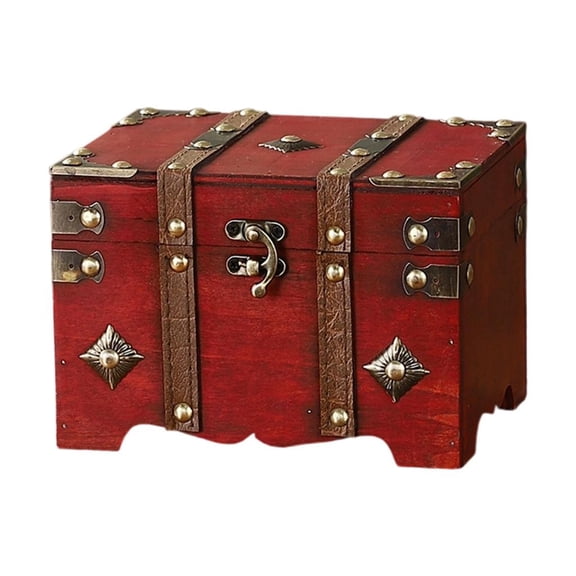 Elegant Sturdy Wood Luggage Box Sturdy Home and Travel Storage Solution