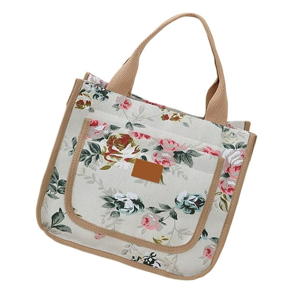 Elegant Style Earth Friendly Fabric Carry Bag Casual Handbag For Office Shopping Short Trip Organized Storage