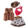 thumbnail image 1 of Elegant Style Four Piece Outfit For Girls Complete With Matching Hat, 1 of 9