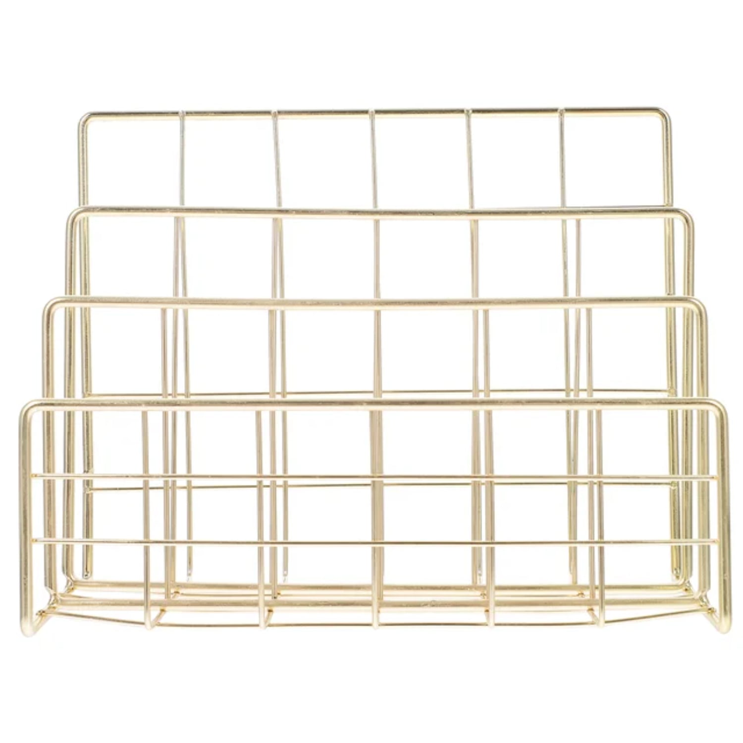 Elegant and Stylish Vertical Document Rack Organizer with Metal Paper ...
