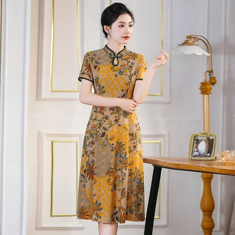 Mandarin collar dress vintage sale