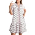 thumbnail image 1 of Elegant Summer Dress with Notched Neckline and Playful Ruffles - Perfect for Daily Wear - [ZhiHiMeRi] | (US 4-6)S, 1 of 12