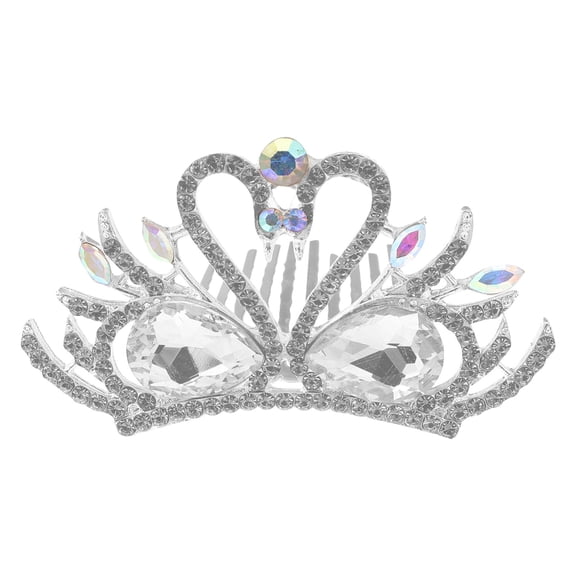 Elegant Swan Crown For Women Durable Tiara Hair Jewelry For Weddings Special Occasions Classic