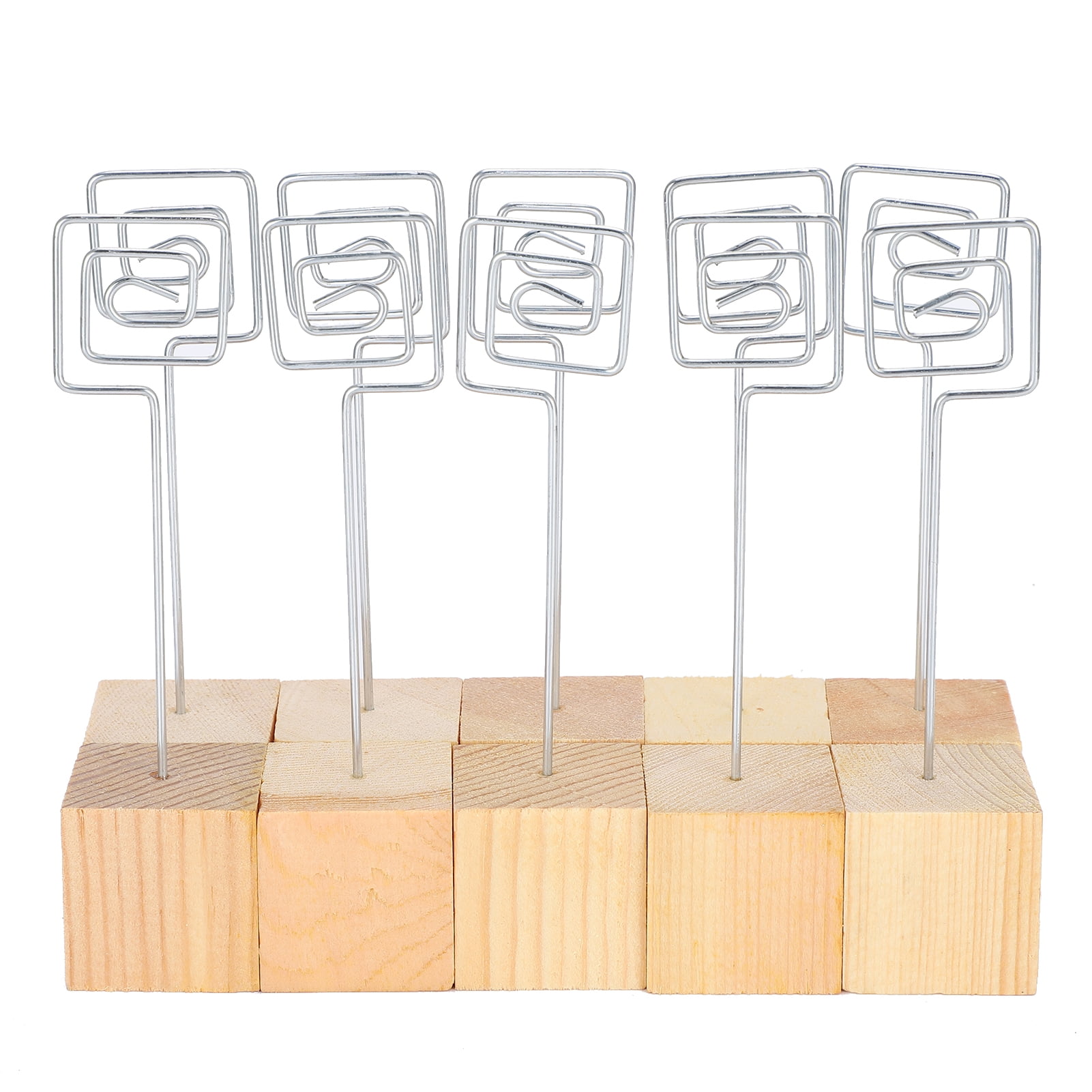 Elegant Table Card Note Holders, Rhombus Shape Ring Loop Craft Wire ...