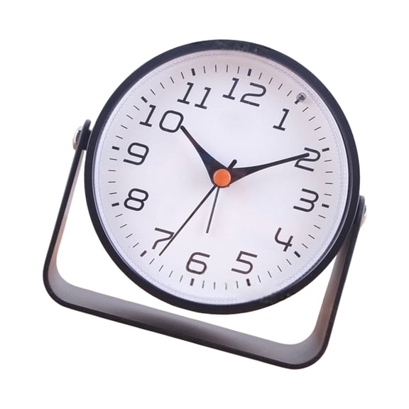 Elegant Table Clock Quiet Battery Operated Timepiece for Artistic Homes Decoration in Various Space