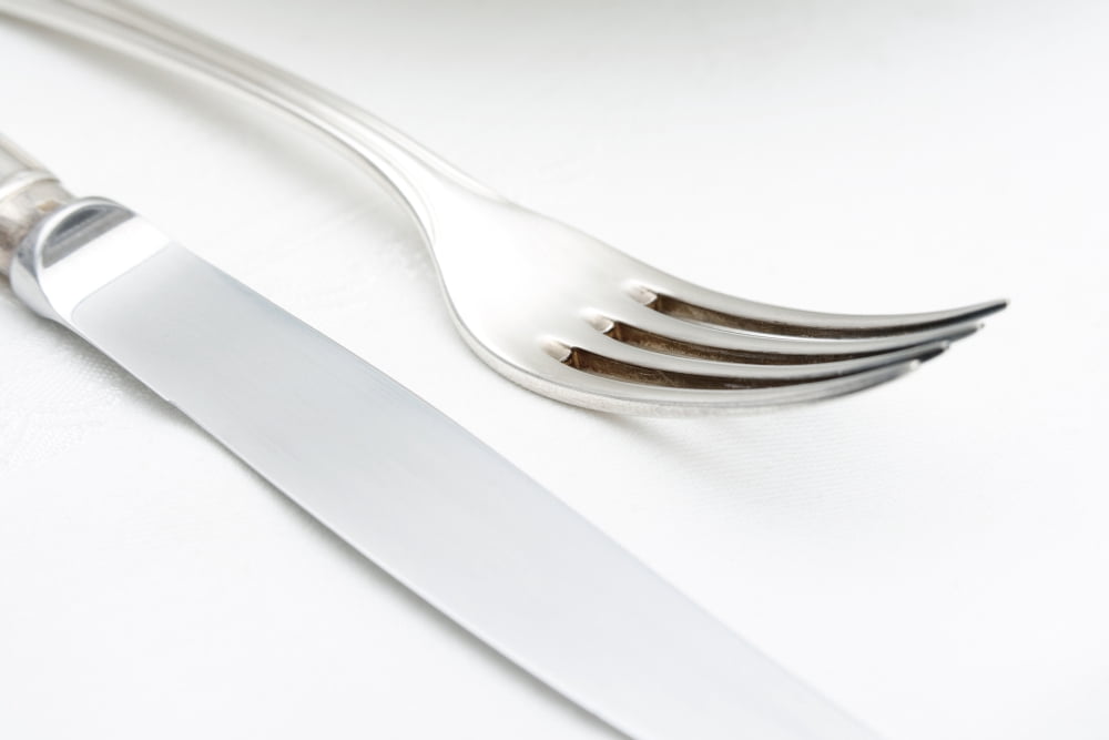 Elegant Table Setting with Silverware Canvas Art - Panoramic Images (36 x 12)