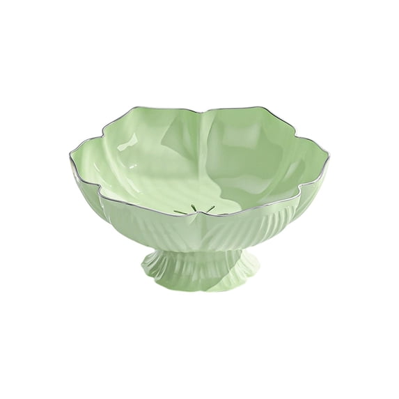 "Elegant Tall-Legged Fruit Bowl with Luxurious Design - Perfect for Snacks and Home Décor"