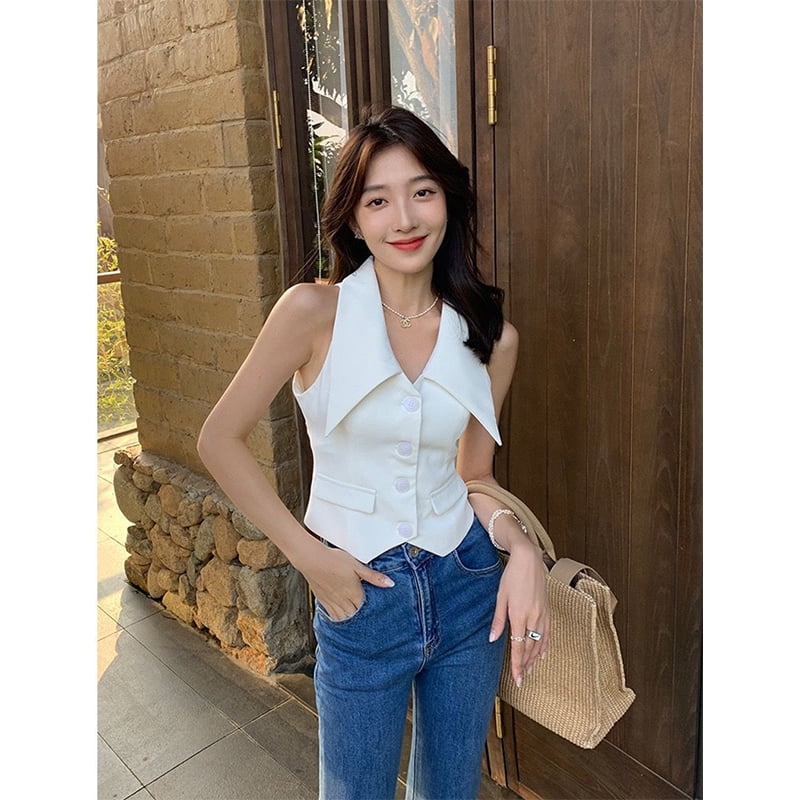 korean sleeveless top
