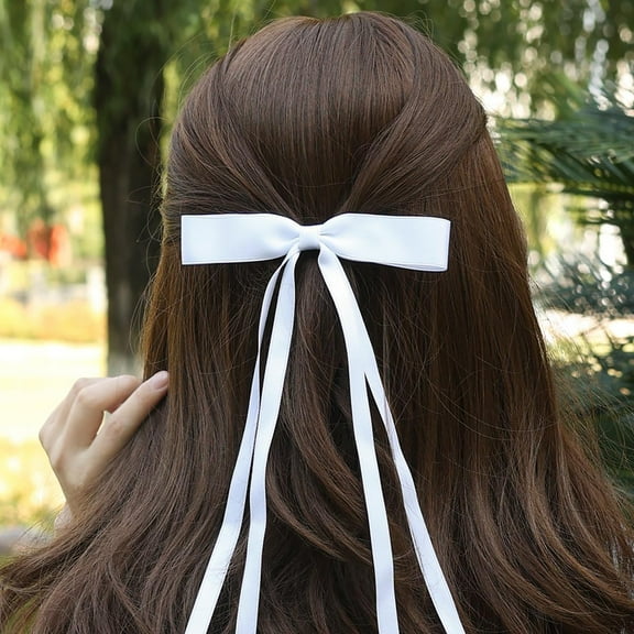 Elegant Tassel Ribbon Bowknot Hair Clips for Women Long Hair Accessories Barrettes Stylish Hairpins Girls Fashion Hair Clips