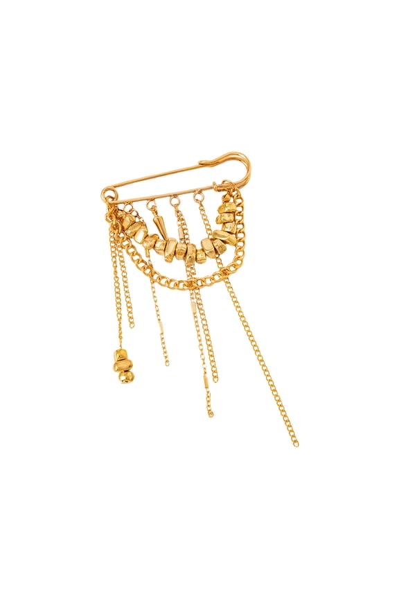 Elegant Tassels Chain Pin with Minimalist Design Featuring Irregular Shape Brooch for Various Occasions Parties