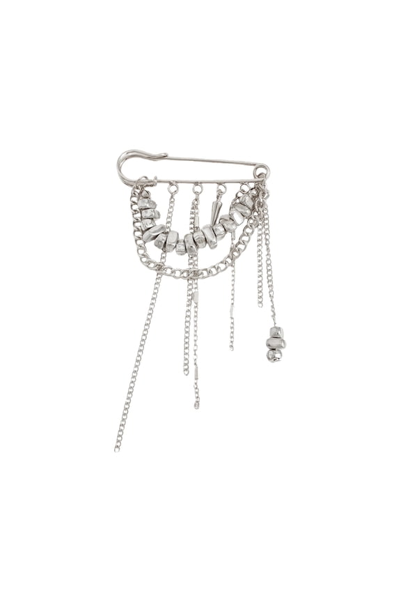 Elegant Tassels Chain Pin with Minimalist Design Featuring Irregular Shape Brooch for Various Occasions Parties
