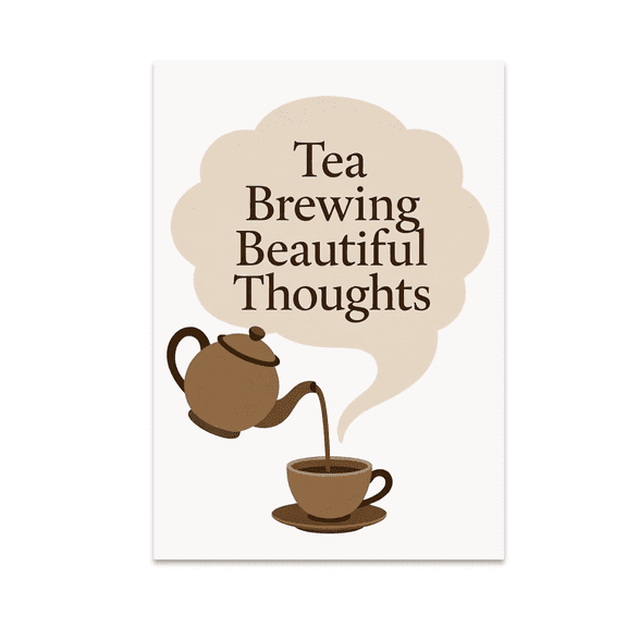 Elegant Tea Art - Tea Lover - 13x19 Poster Print