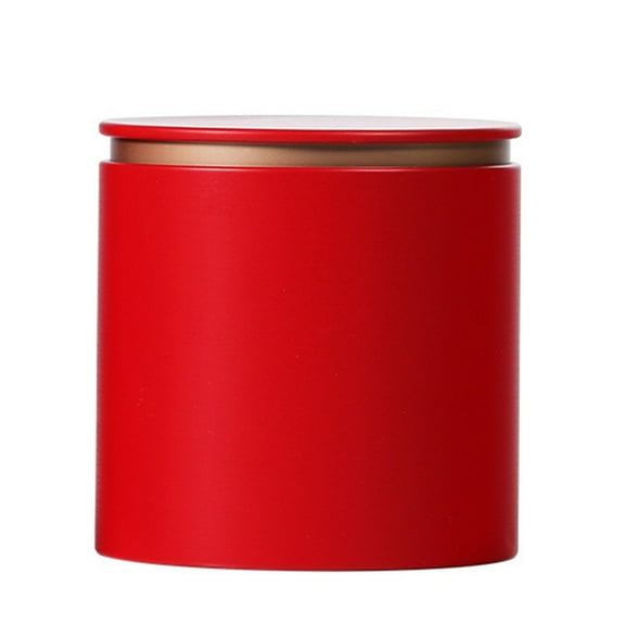 Elegant Tea Stash Jar Metal Container for Storage Loose Tea Coffee Storage Container Metal Tea Box Can