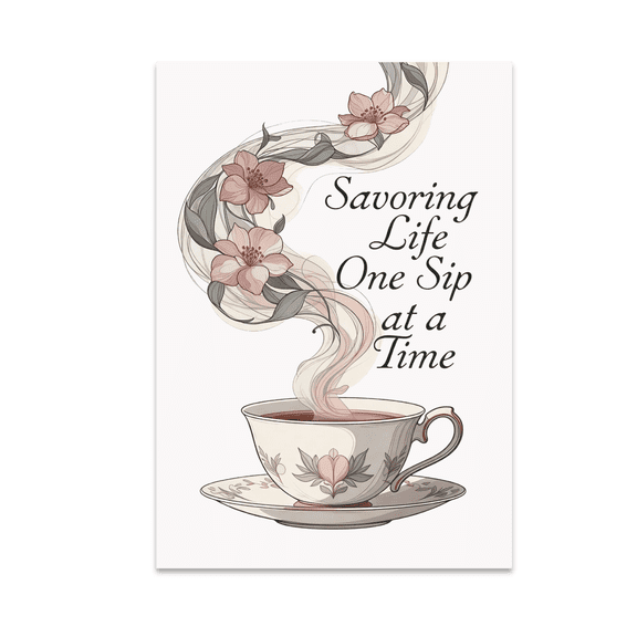 Elegant Tea Wall Art - Tea Enthusiast - 13x19 Poster Print
