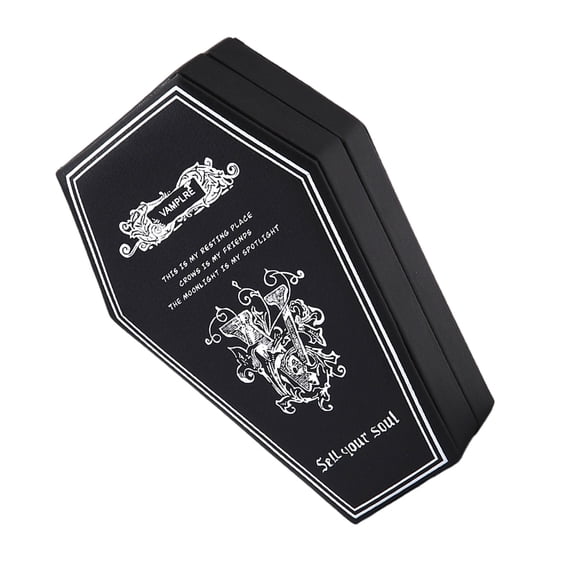 Elegant Terrifying Coffin Jewelry Organizers Lightweight Waterproof Case For Travel Home Decors And Daily Use