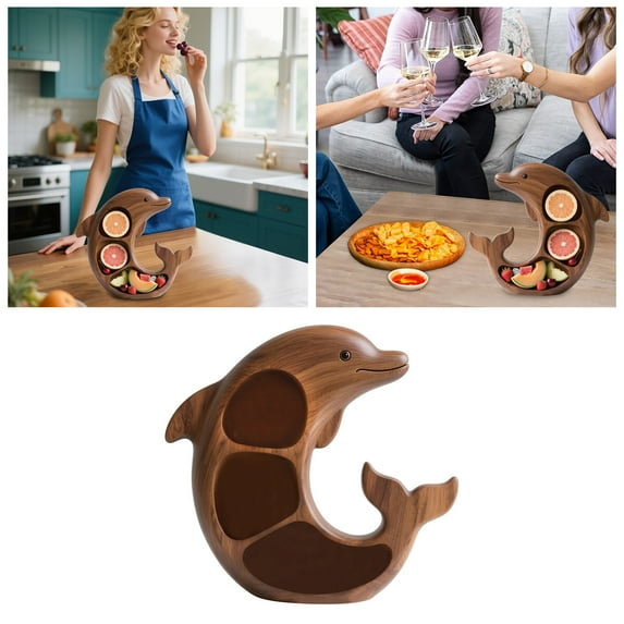 Elegant Ceramic Three Compartment Serving Platter For Cheese Meat Seafood And Entertaining With Stable Base