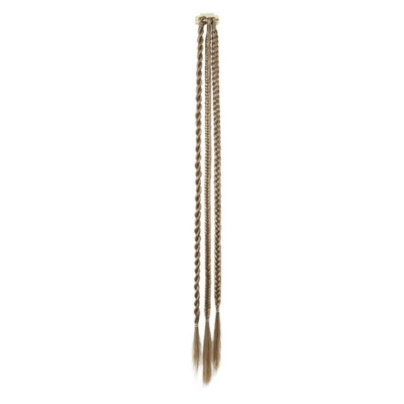 Elegant Three Strand Braid Ponytail Wig Natural Synthetic Hair Extension for Women Versatile Styling Accessory