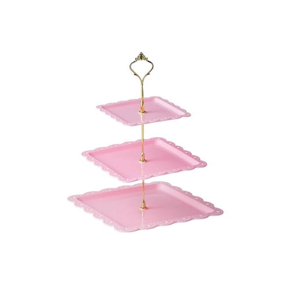 Elegant Three-Tier Dessert Stand, Space-Saving Organizer for Fruits, Snacks, and Cakes, Multi-Functional for Parties and Gatherings, Ideal for Entertainers and Home Decor Enthusiasts