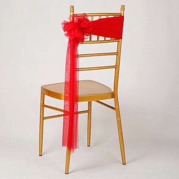 Elegant Tiffany Blue Organza Chair Bows - Set of 2 for Weddings and Events Decoration