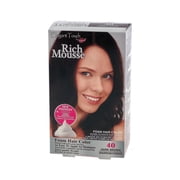 Elegant Touch by Purest Rich Mousse Foam Permanent Hair Color Dark Brown #40 Pack of 12