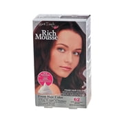 Elegant Touch by Purest Rich Mousse Foam Permanent Hair Color Dark Mahogany Brown #62 Pack of 12