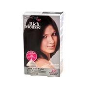 Elegant Touch by Purest Rich Mousse Foam Permanent Hair Color Pure Black #20 Pack of 10