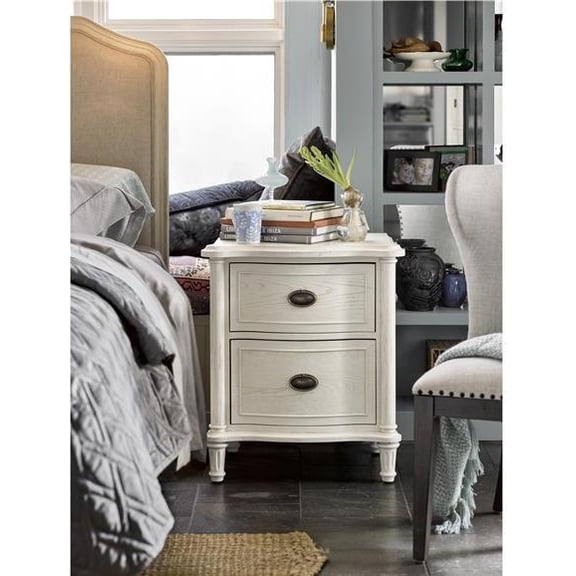 Elegant Traditional Cotton Amity Nightstand-28x24x18
