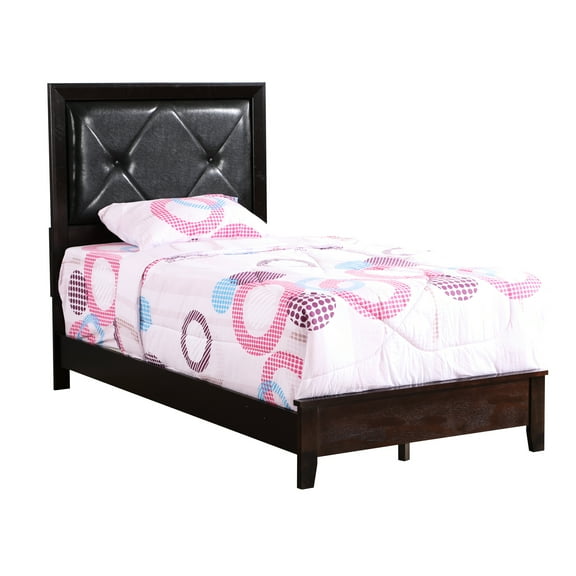 Elegant Transitional Twin Bed - Strong And Stable Construction 52"h X 43"w 80"d Matches Any Home Decor Simple To Assemble Long-lasting X Complements Interior Effortless Assembly
