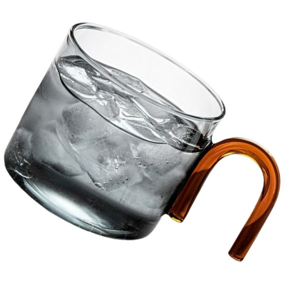 Elegant Transparency High Borosilicate Glass Drinking Cup with Handle Insulated Coffee Mug for Home and Office Use