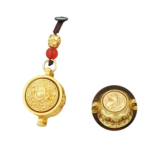 Elegant Treasure Basin Keychain Eye Catching Animal Keychain Pendant Crafted For Cultural Appreciation And Luck