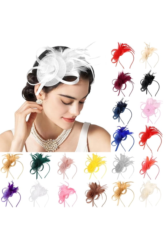 Elegant Tulle Headpiece Hat Clip for Women Halloween Decoration Mesh Ornament