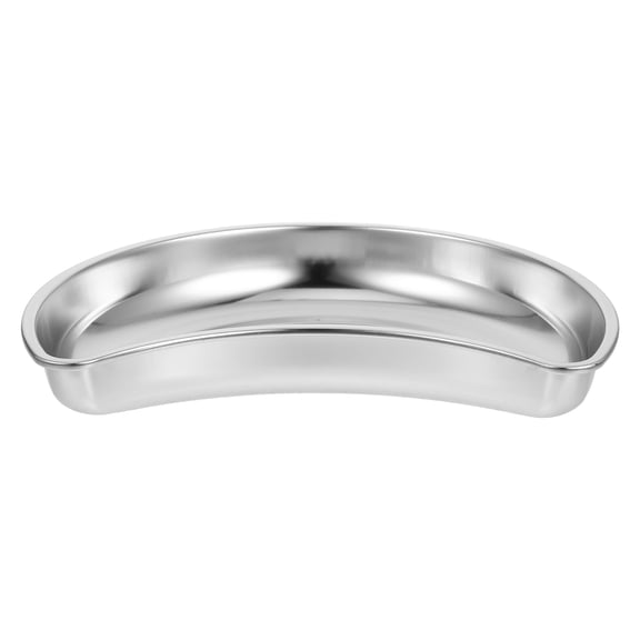 OFFIGAM Half Moon Serving Tray in 304 Stainless Steel, Turkish Style Coffee & Tea Tray, Elegant Home Decor Design