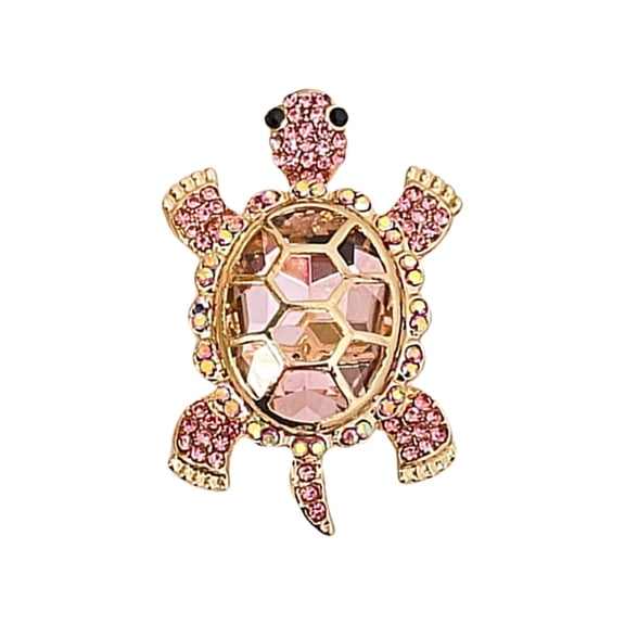 Elegant Turtles Shaped Brooch Alloy Crafted Pin With Detachable Safety Clasp