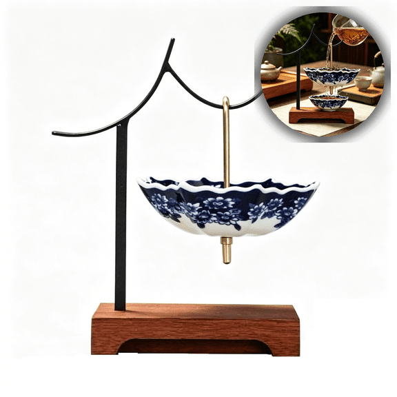 Elegant Umbrella-Shaped Ceramic Tea Strainer – Perfect for Gourmet Tea Brewing, Entertaining Guests & Decorative Kitchen Accessory