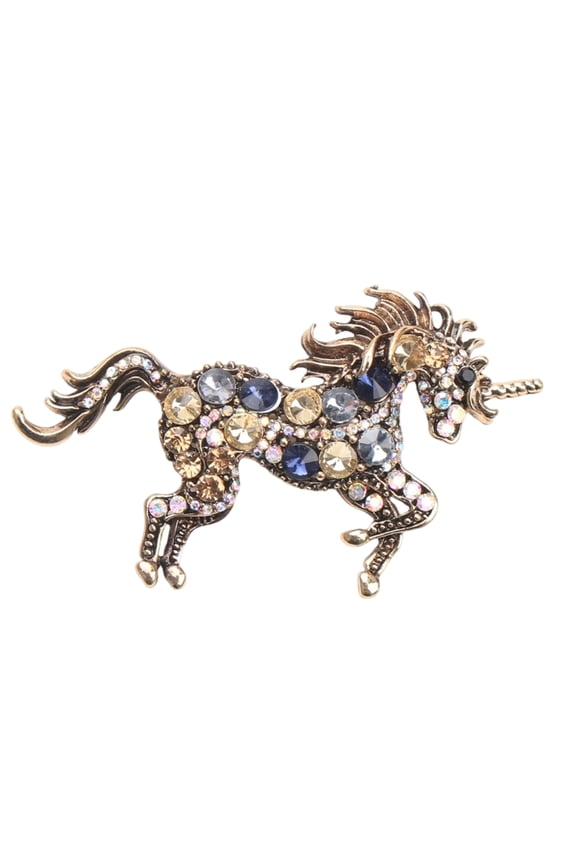 Elegant Unicorns Brooch Sturdy Alloy Design Secure for Daily Wear Parties