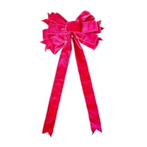 Elegant Velvet Bow Christmas Tree Topper Bow,Christmas Bows for Gift Wrapping,Christmas Tree Wreath Decoration,Christmas Tree Bows and Ribbon Decorations for Wreaths, Gifts Garland,Hot Pink