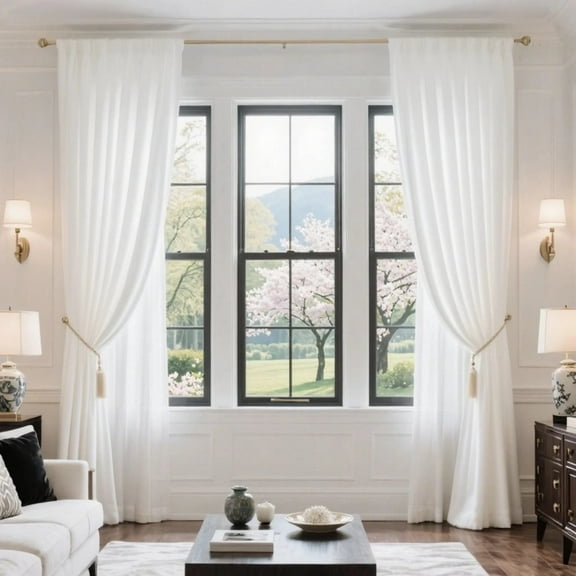 Elegant Velvet Curtains, Light Filtering & Noise Reducing Thermal Drapes, Heavy Duty Rod Pocket Window Panels for Home Theater & Bedroom, 2 Panels