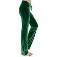 thumbnail image 1 of Elegant Velvet Drawstring Trousers For Women Plus Size Casual Comfortable Straight Leg Elastic Waist Solid Color Pants, 1 of 7