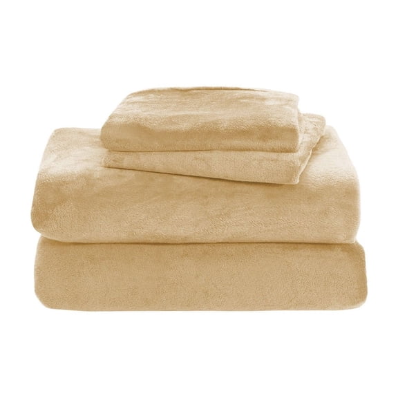 Elegant Velvet Fleece Sheet Set – Ultra-Soft, Cozy, Warm, Non-Pilling, Versatile for Restful Sleep and Relaxation, Perfect for Bedrooms, Guest Rooms, and Travel Comfort