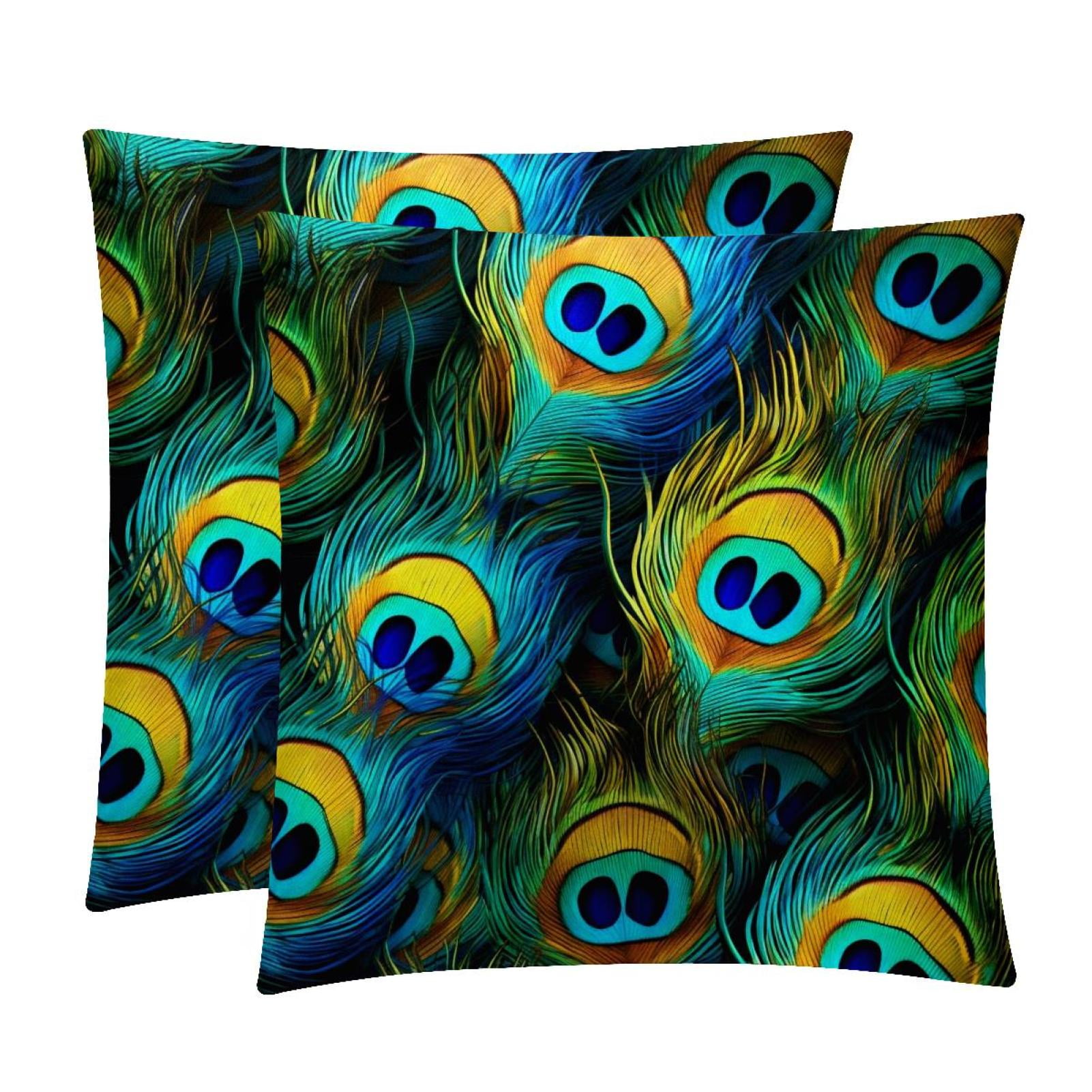 Elegant Velvet Throw Pillow Covers Set of 2 with Unique Patterns for