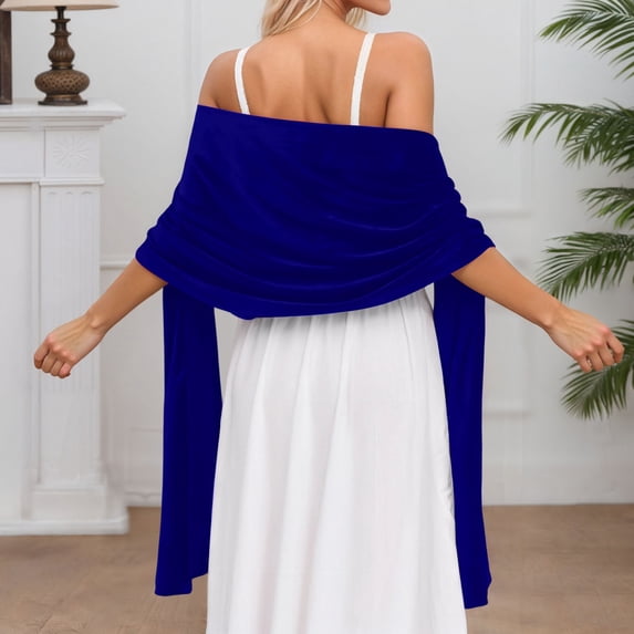 Elegant Velvet Wraps For Wedding Bride Bridesmaid Evening Party Formal Dress Shawl Scarf With Soft