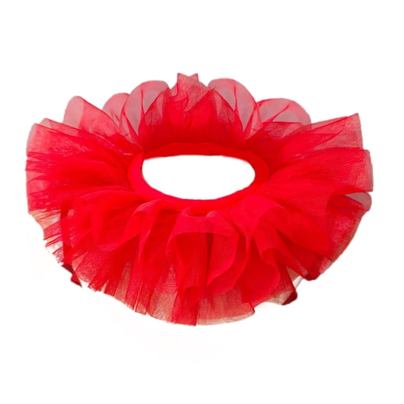Elegant Victorian Styles Detachable Mesh Collar for Girls Halloween and Themed Event 3 Layers Tulle Faux Collar Shawl