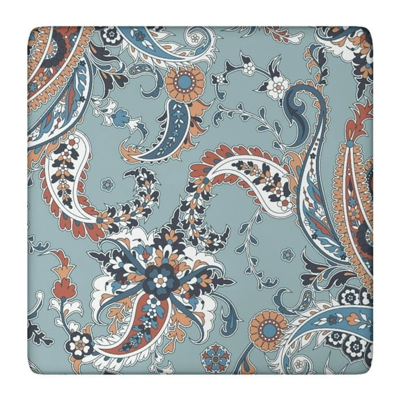 Elegant Vintage Paisley Square Tablecloth - Soft Scratch-Resistant Cover for Formal Events